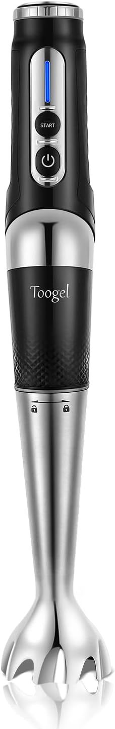 Cordless Immersion Hand Blender Rechargeable 21-Speed Portable Stick Blender 3-Angle Adjustable Stainless Steel Electric Handheld Mixer Pack of 2