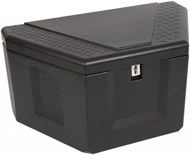 Dee-Zee Trailer Tool Box | Large Triangle | Plastic | Black