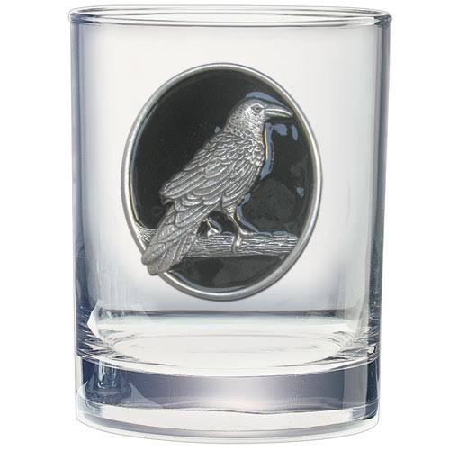 Heritage Metalworks DOF4277EBK Raven Double Old Fashioned Glass, Black