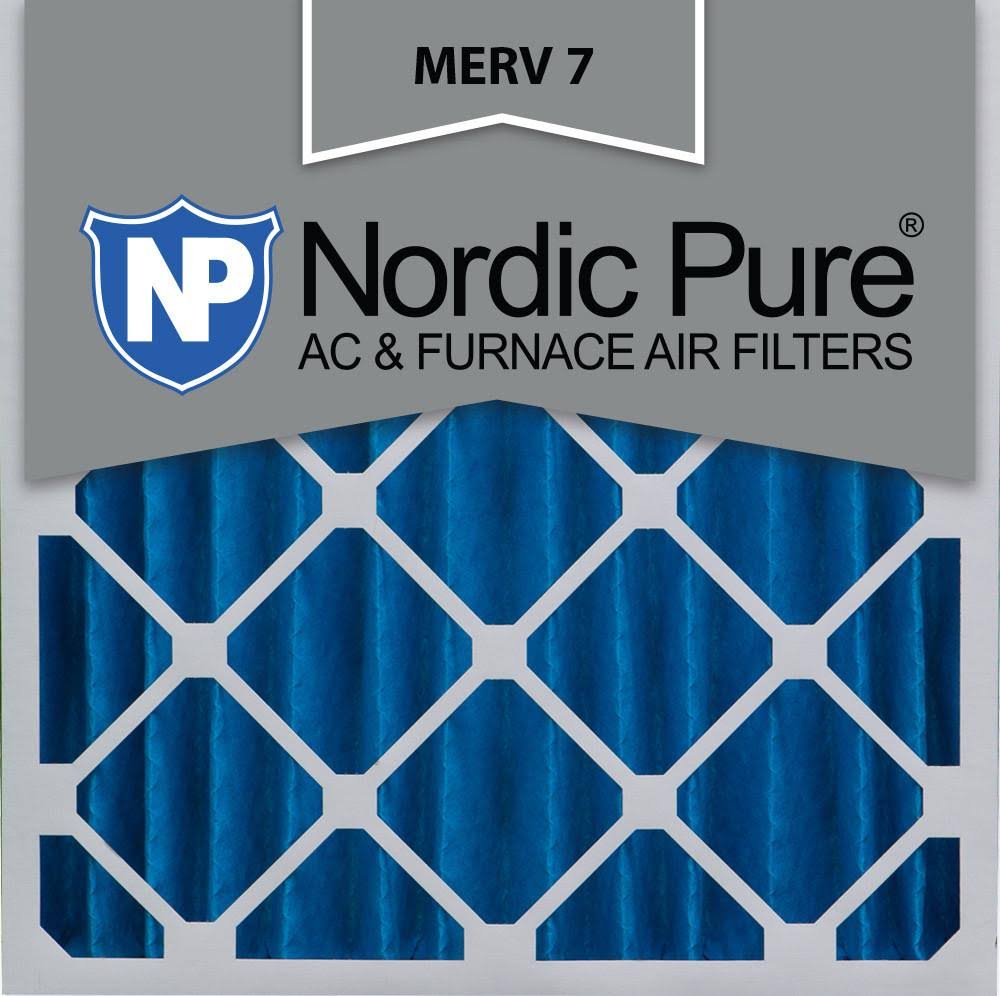 Nordic Pure 20x20x4 MERV 7 Pleated AC Furnace Air Filters 6 Pack