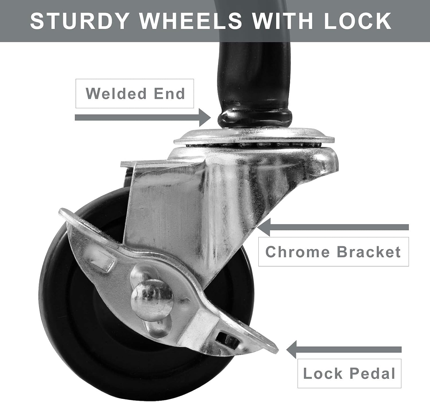 CoVibrant Lockable Shop Stool with Ergonomic Backrest Adjustable Heavy Duty Swivel Stool with Wheels for Garage Workbench, 27-34
