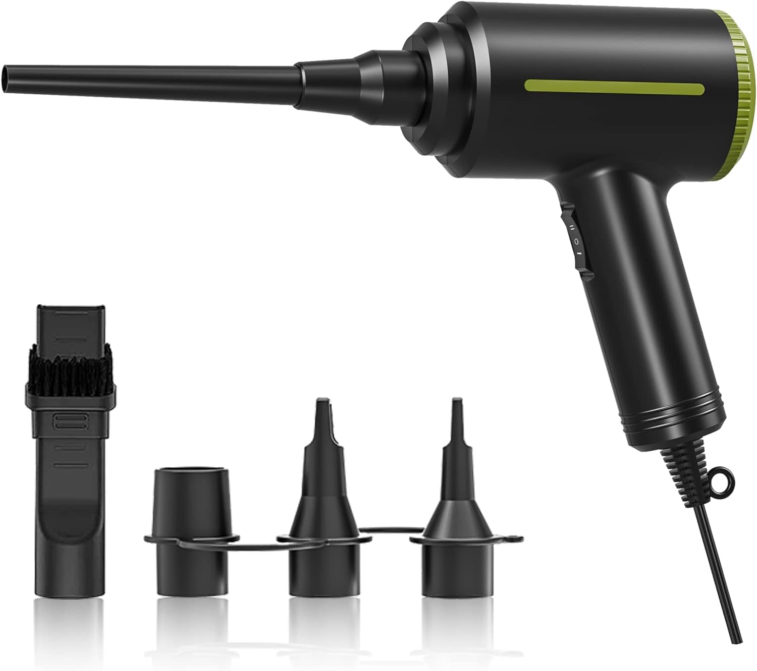 2 in 1 Compressed Air Duster , Multi-Use Electric Air Duster for Computer Keyboard Cleaning, Dust, Hairs, 2 Speed Rechargeabl Air Blower & Air Pump, Reusable Duster Replaces Compressed Air Cans… Pack of 2