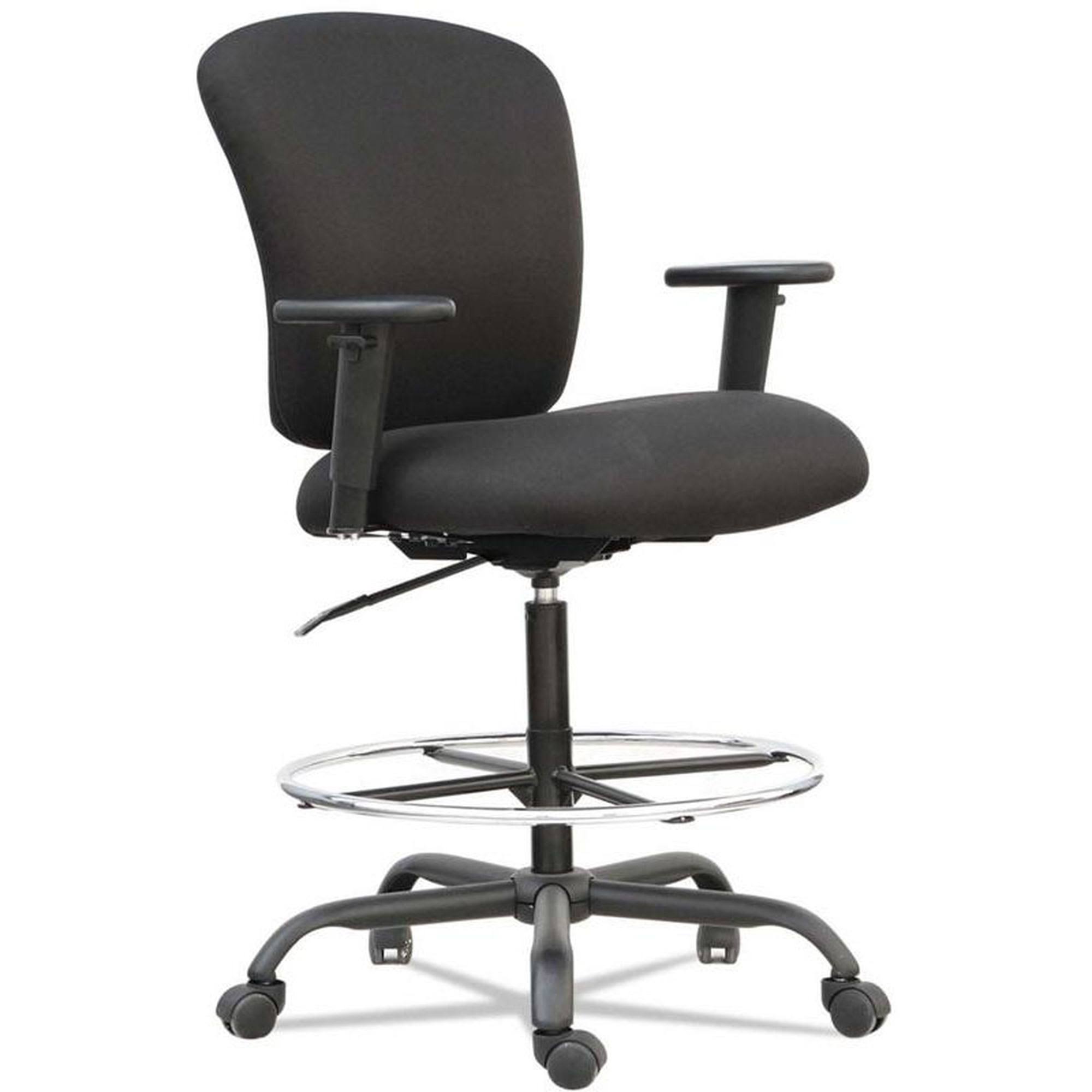 Alera Mota Series Big and Tall Stool Office Chair, Black