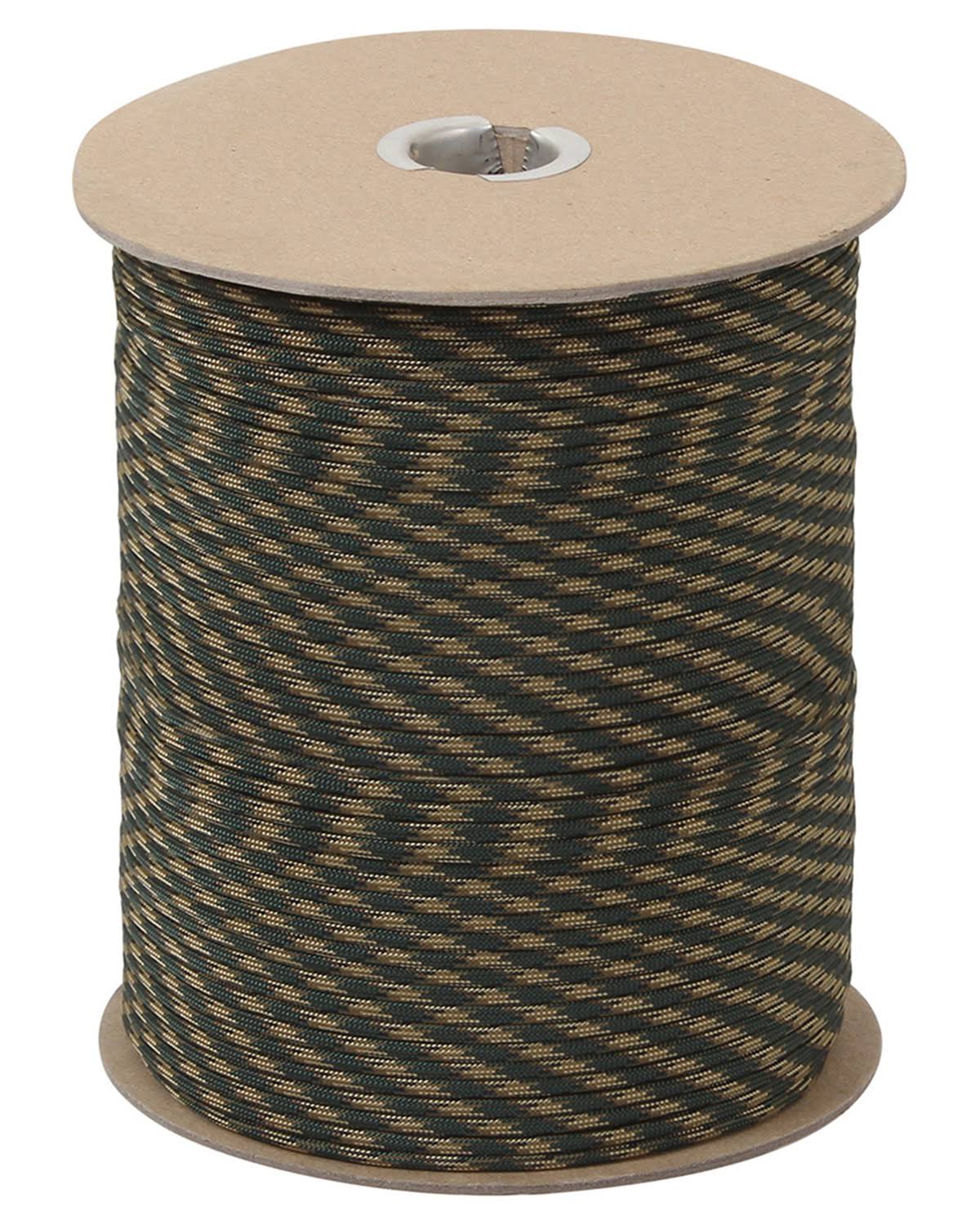Rothco Nylon Paracord 550lb 1000 ft Spool - Woodland Camo