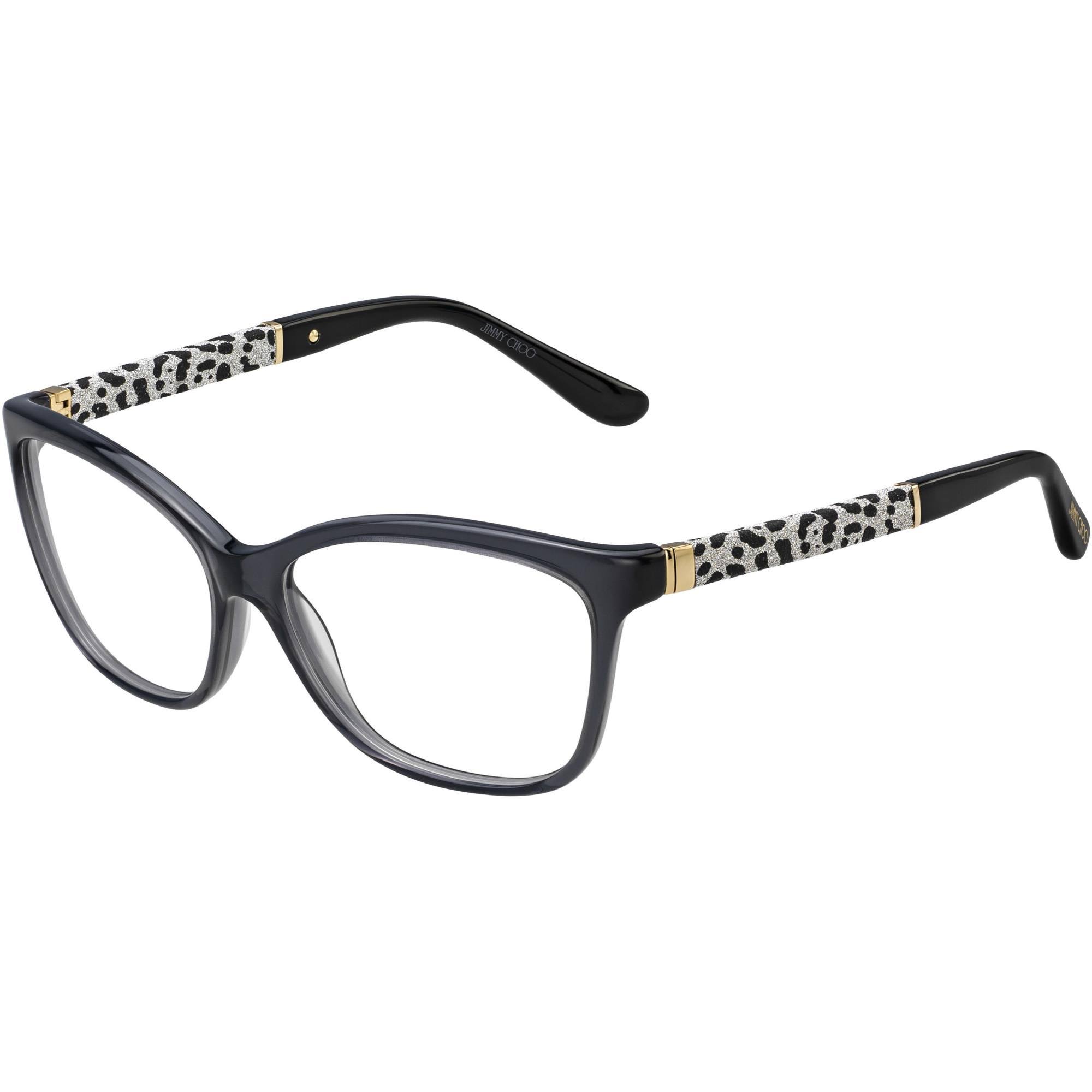 Jimmy Choo 105 Eyeglasses - 0J3K Gray Glitter Black