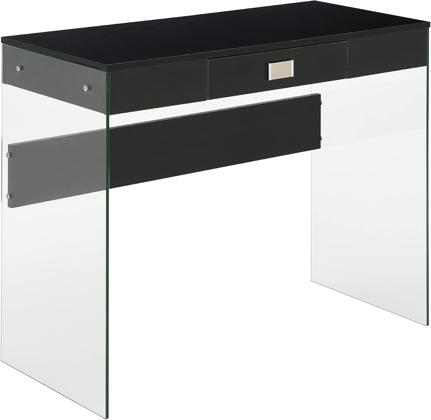 Convenience Concepts SoHo 1-Drawer Glass Desk, 36