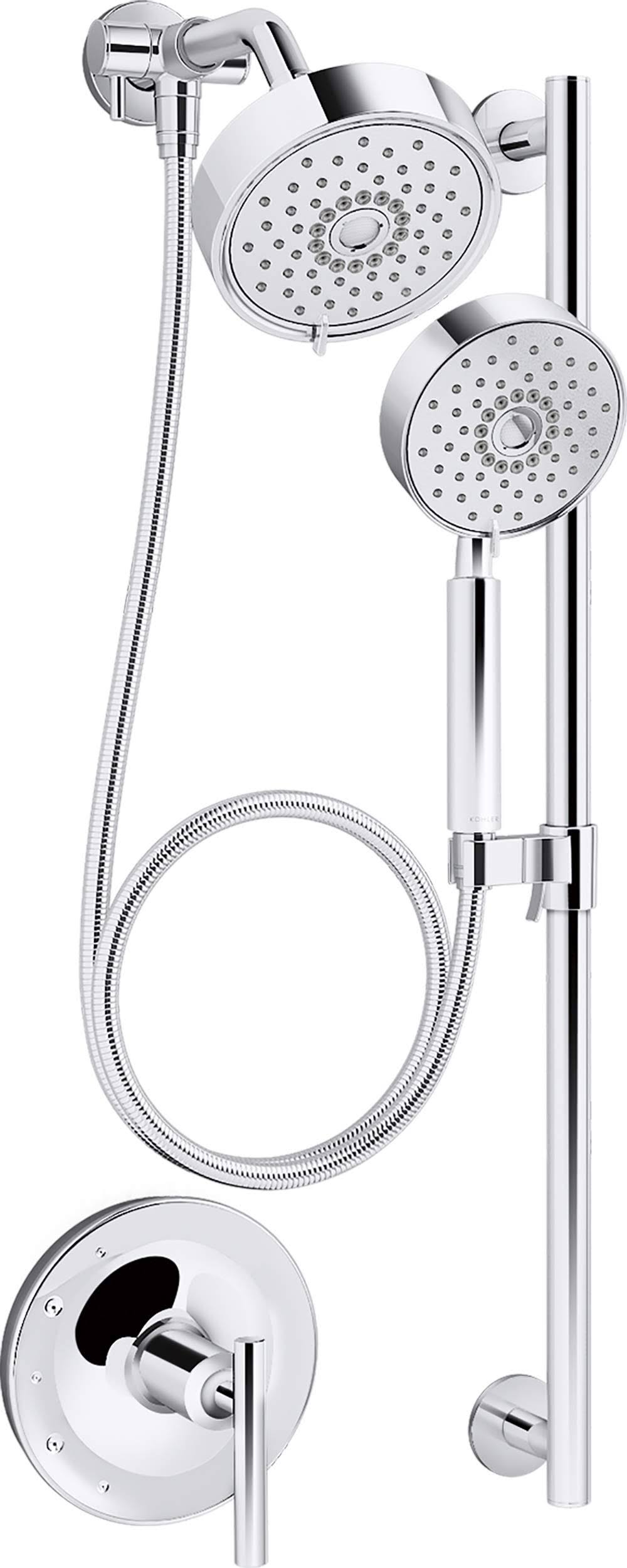 Kohler 22181-CP Purist Essentials Performance Showering Package, 2.5 GPM - Polished Chrome
