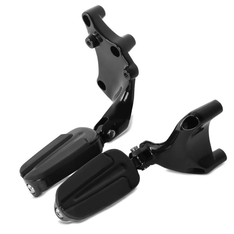 Footpegs Passenger for Harley-Davidson Sportster 2014-2019 Craftride with Support in Black