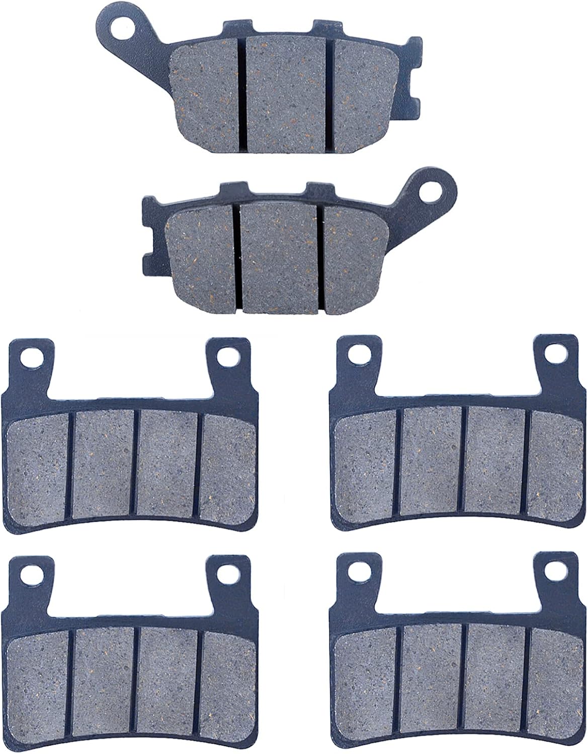 AHL Brake Pads Set for Honda CBR900 RR Fireblade 1998-2003 CBR954 RR 2002-2003 CBR929 RR 2000-2001 RVT1000 R/RC51 2000-2006 VTR1000 SP (SP1) (SP2) 2000-2007 (Semi-metallic) Pack of 2