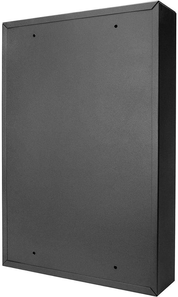 200 Position Key Cabinet with Key Lock and 200 Key Tags, 22&ldquo; Wall Mounted Steek Key Lock Box, Black