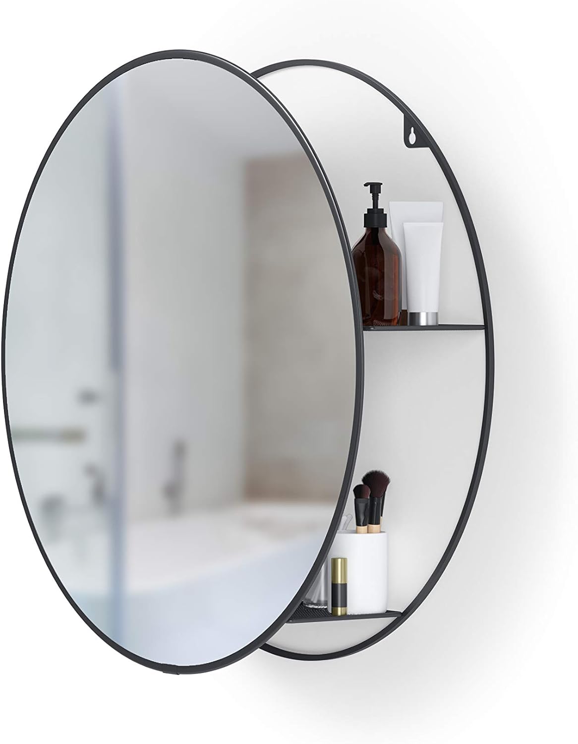 Umbra Cirko Mirror, 20&rdquo; Round, Black