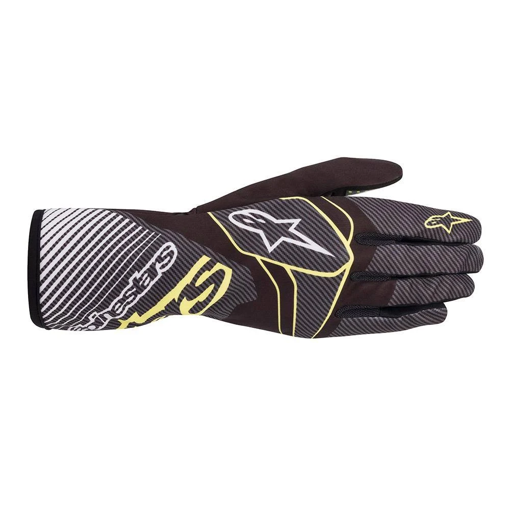 Alpinestars Tech-1 K Race V2 Carbon Gloves Black/Green Lime / M