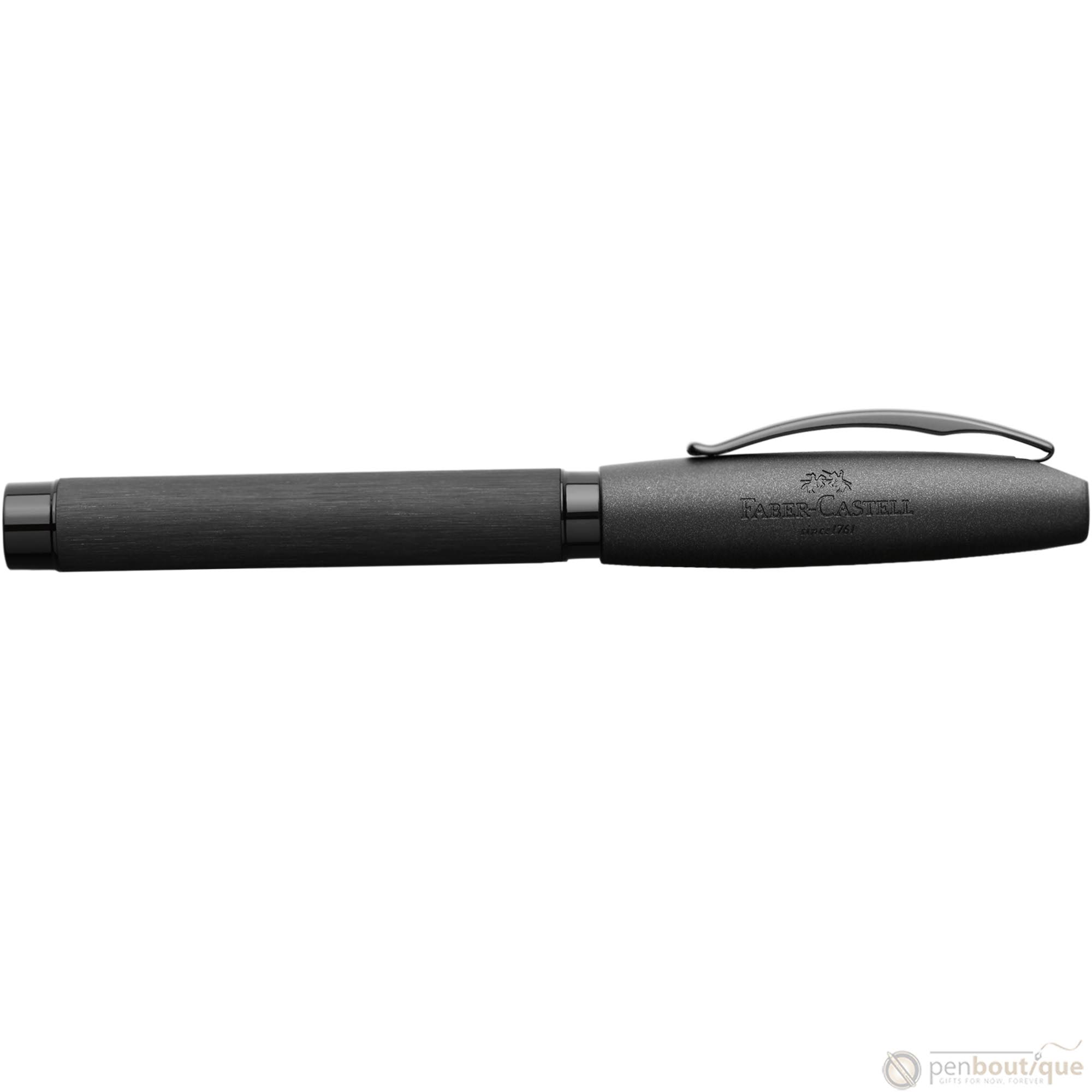 Faber Castell Essentio Fountain Pen - Aluminum Black - Fine
