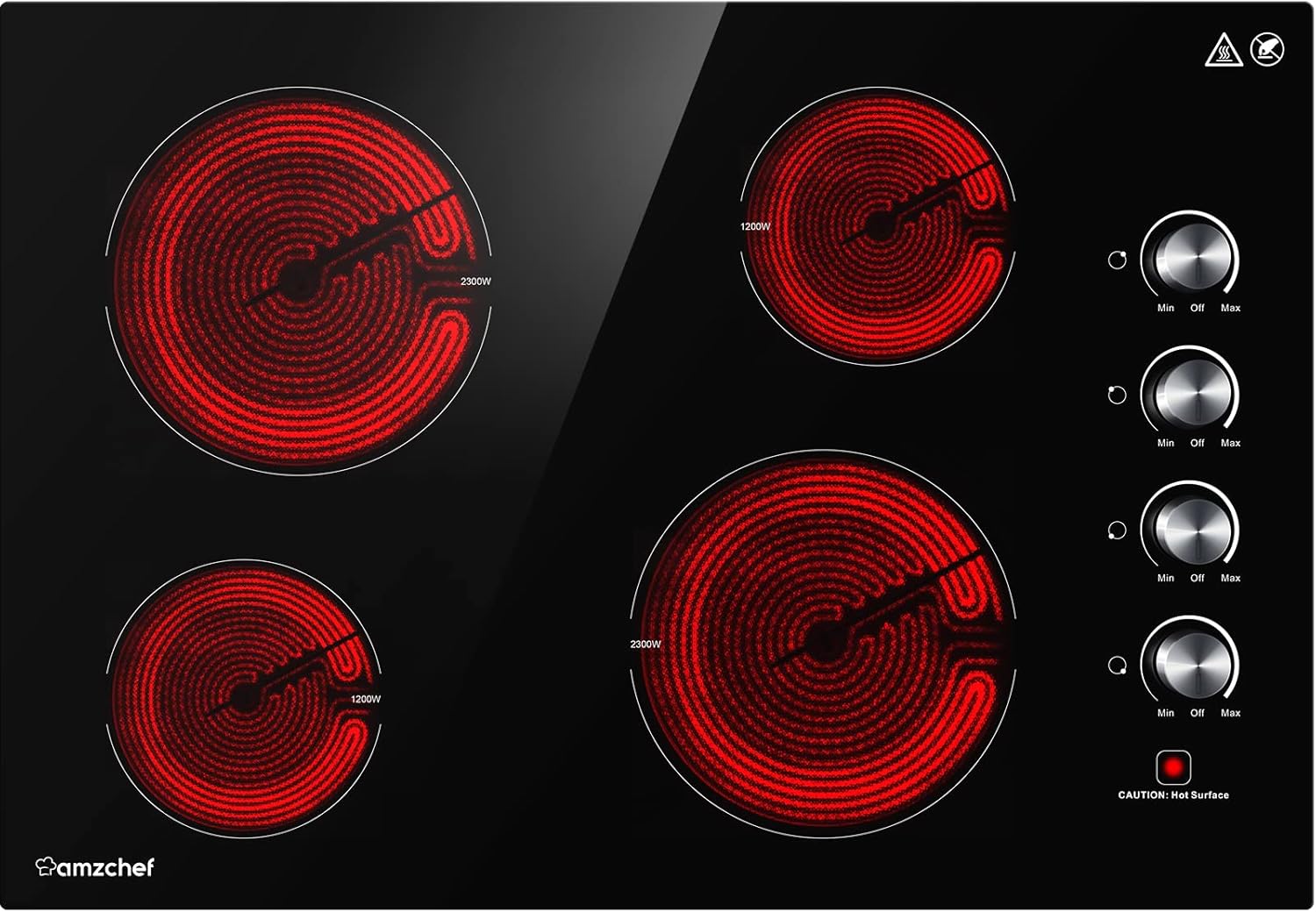 AMZCHEF Electric Cooktop 30