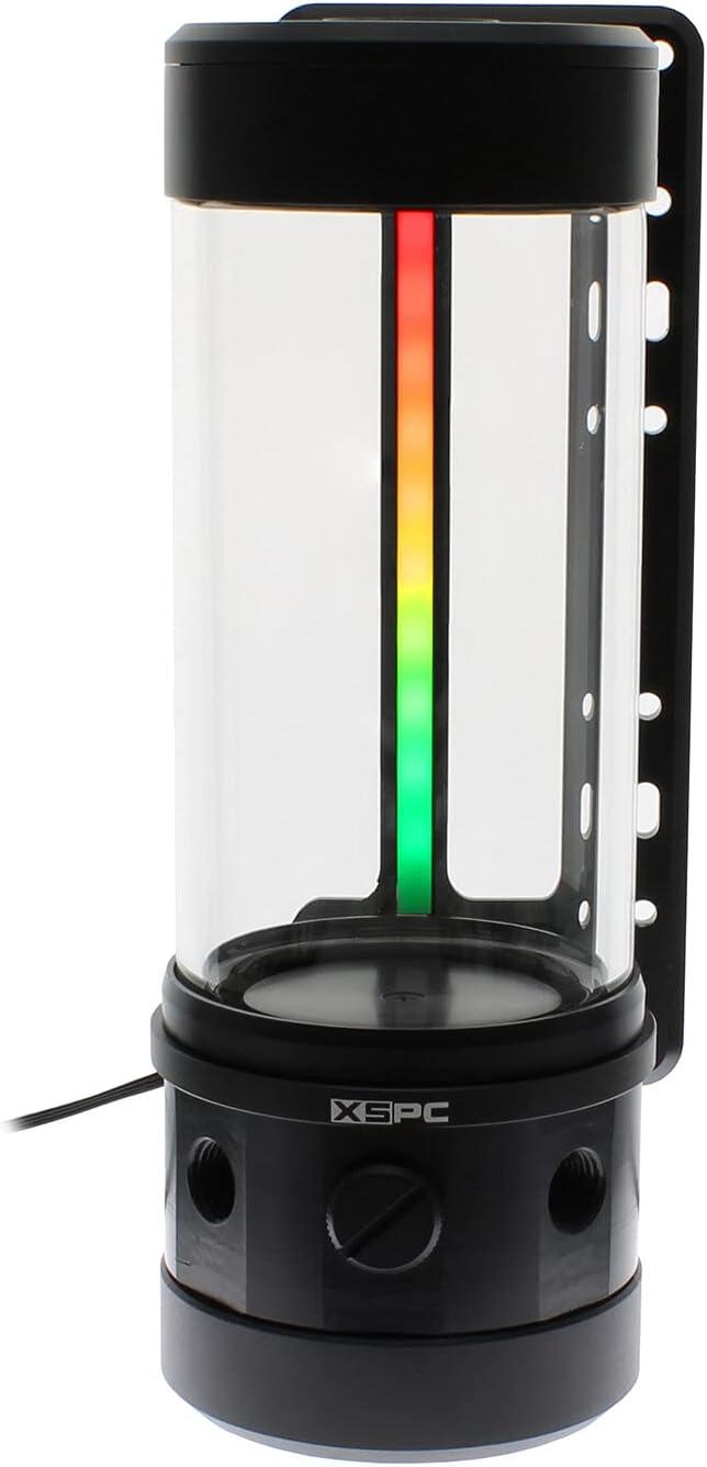 XSPC D5 Photon 170 Reservoir with D5 Body (Pump Not Included) V3, aRGB, Black