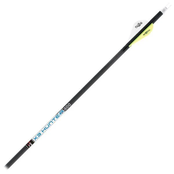 Blackout X3 Hunter Carbon Arrows with 2& HP Vanes - 300 - 12 Pack