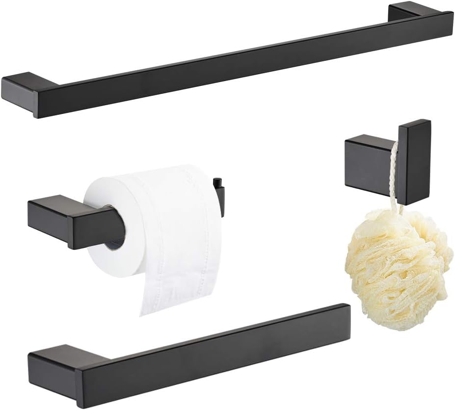 Klabb B58 4-Piece ss304 Bathroom Hardware Accessory Set with 24