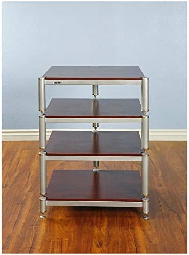VTI BL Series 4-Shelf Audio Rack-Silver/Silver/Cherry