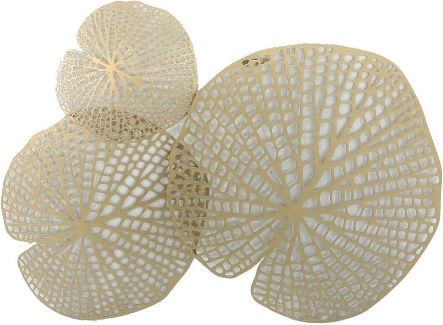 Sagebrook Home 11709 Metal Lotus Leaf Wall Decor, Black Metal, 39 x 1 x 18 Inches