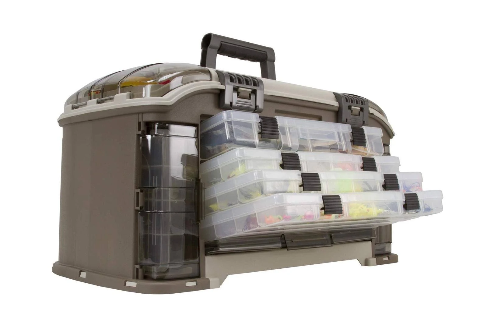 Plano Angled 787 Guide Series Stowaway Tackle System- Includes 7 Stowaways, Fishing Tackle Storage