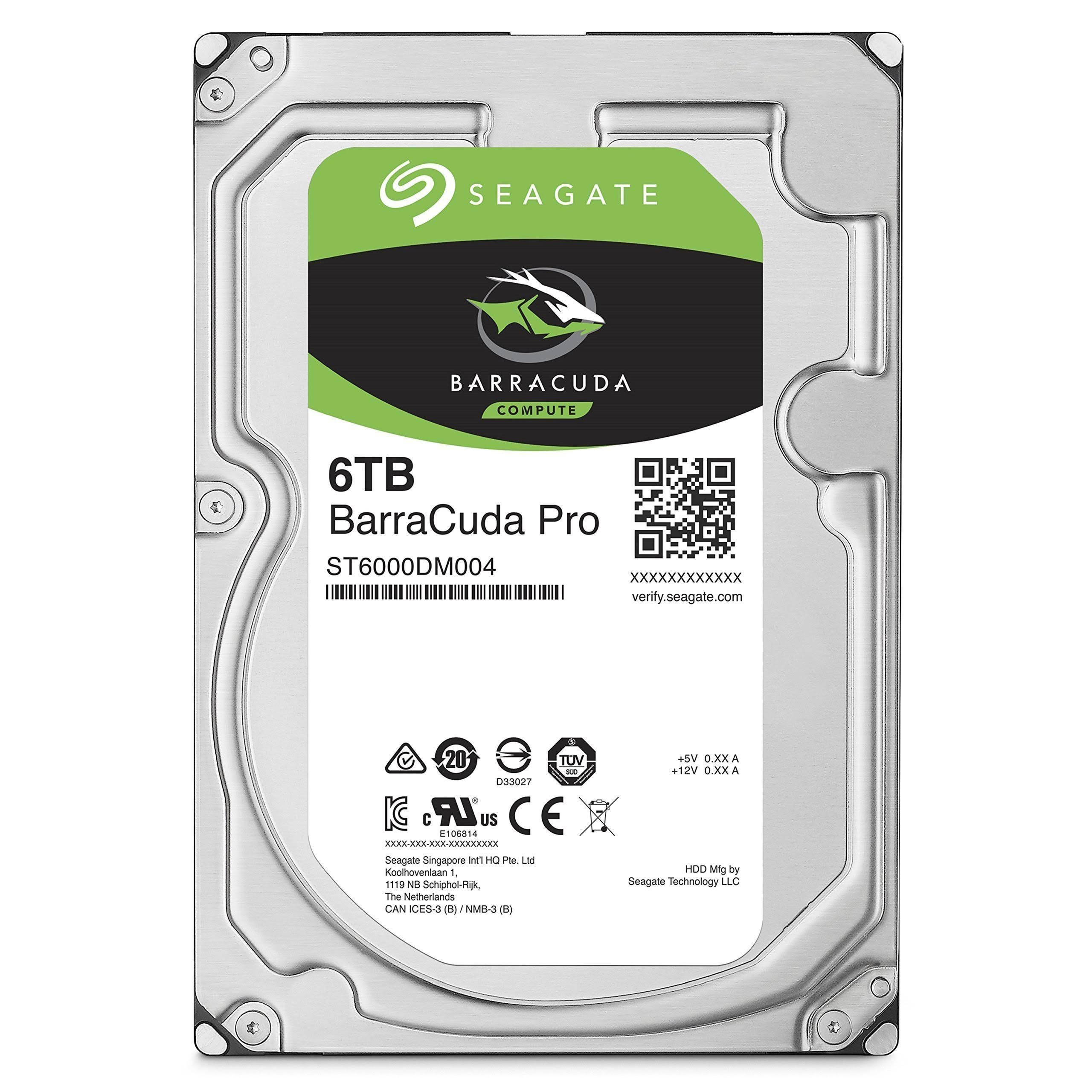 Seagate 6TB Barracuda Pro SATA 6Gb/s 256MB Cache 3.5-inch Internal Hard Drive (ST6000DM004)