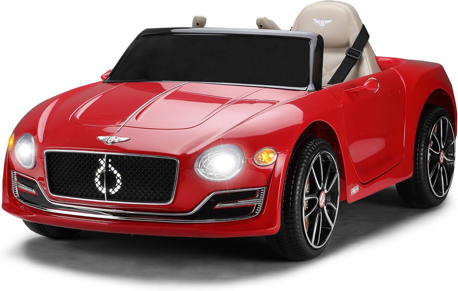 TOBBI Kids Ride On Car 12V Licensed Bentley Electric Powered Vehicle w/Remote Control MP3, Black