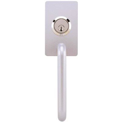 Tell Manufacturing EX100453 PT881 Entry Pull Panic Trim with Rim Cylinder Al