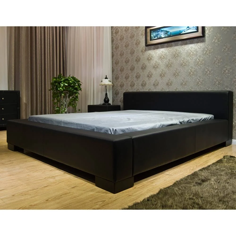 Greatime B1142 Queen Black Platform Bed