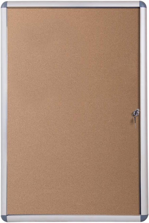 VIZ-PRO Tamperproof Lockable Magnetic Dry Erase Board Class 1 Aluminium Framed 48x24 Inches Pack of 2