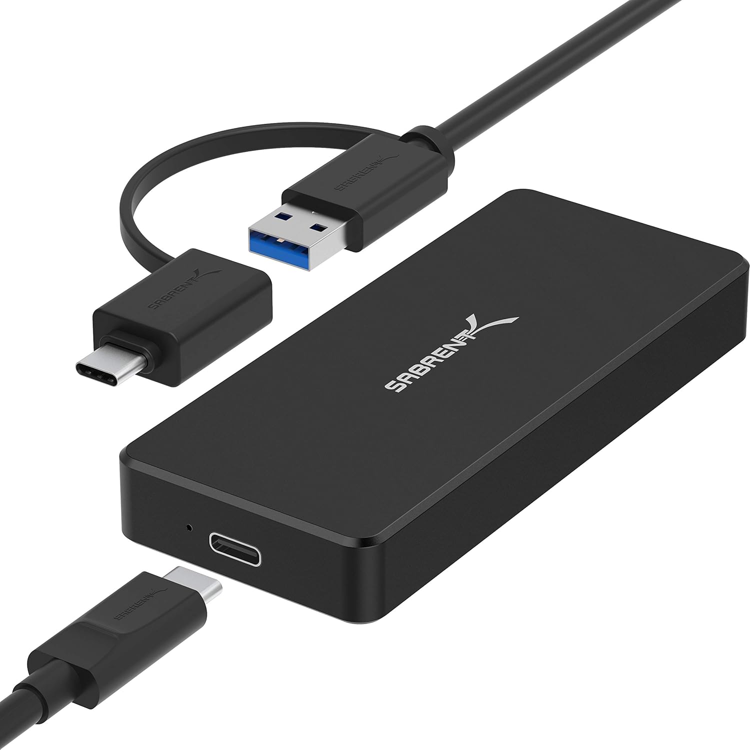 Sabrent USB 3.1 Aluminum Enclosure for M.2 NVMe SSD in Silver (EC-NVME) Pack of 2