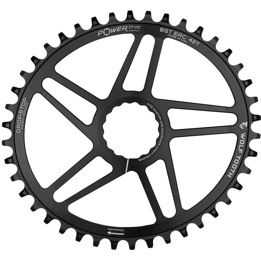 Wolf Tooth Elliptical Direct Mount Chainring 36T RaceFace Easton Cinch Direct, Black