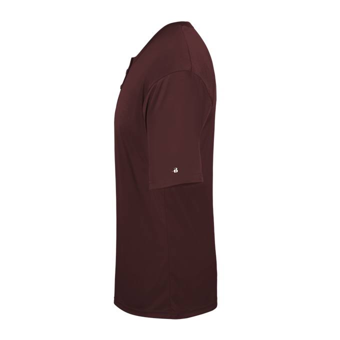Badger Sport 7930 - B-Core Placket - Maroon, S