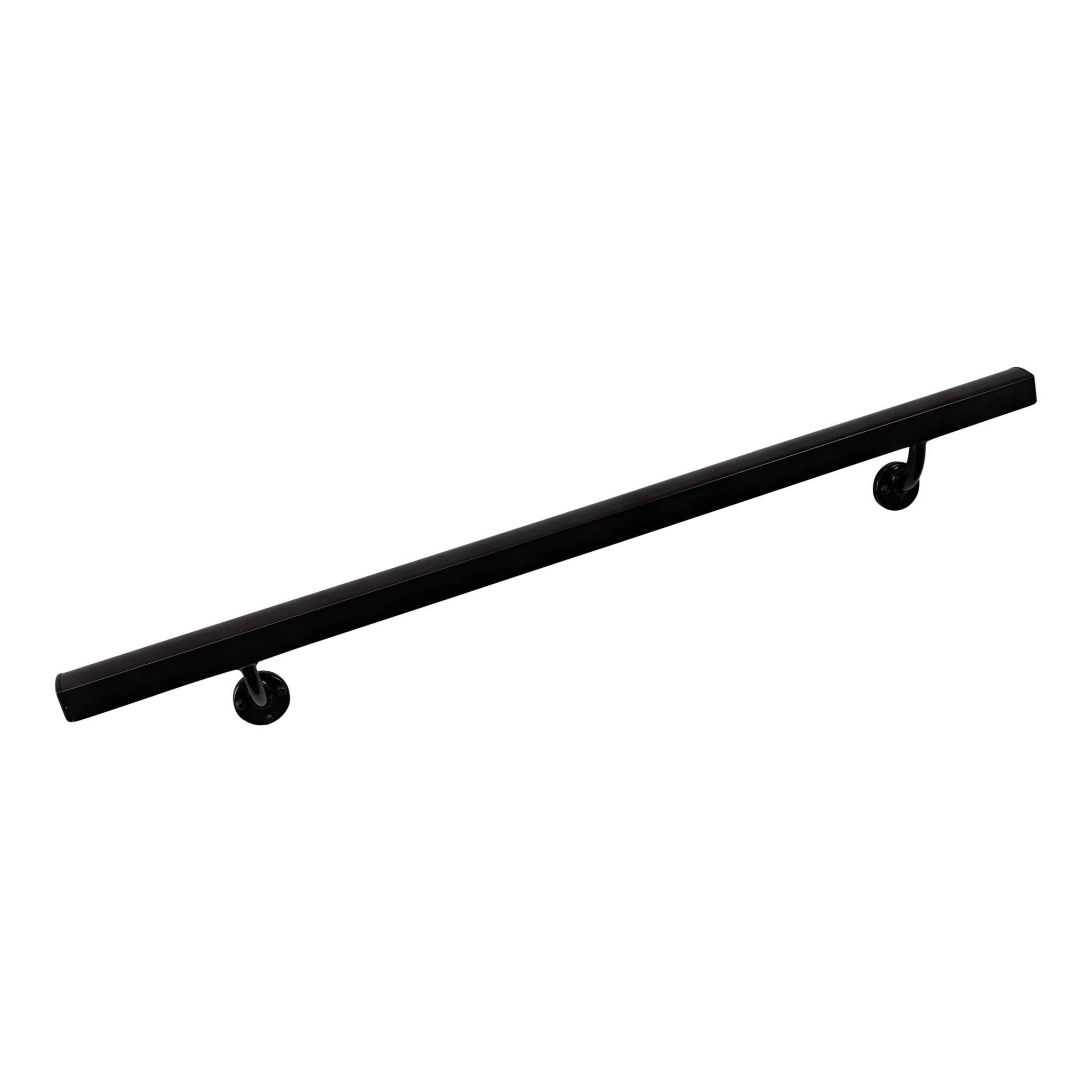 Ahr Aluminum Wall Handrail w/ Mounts (13& Length,Black Pearl)