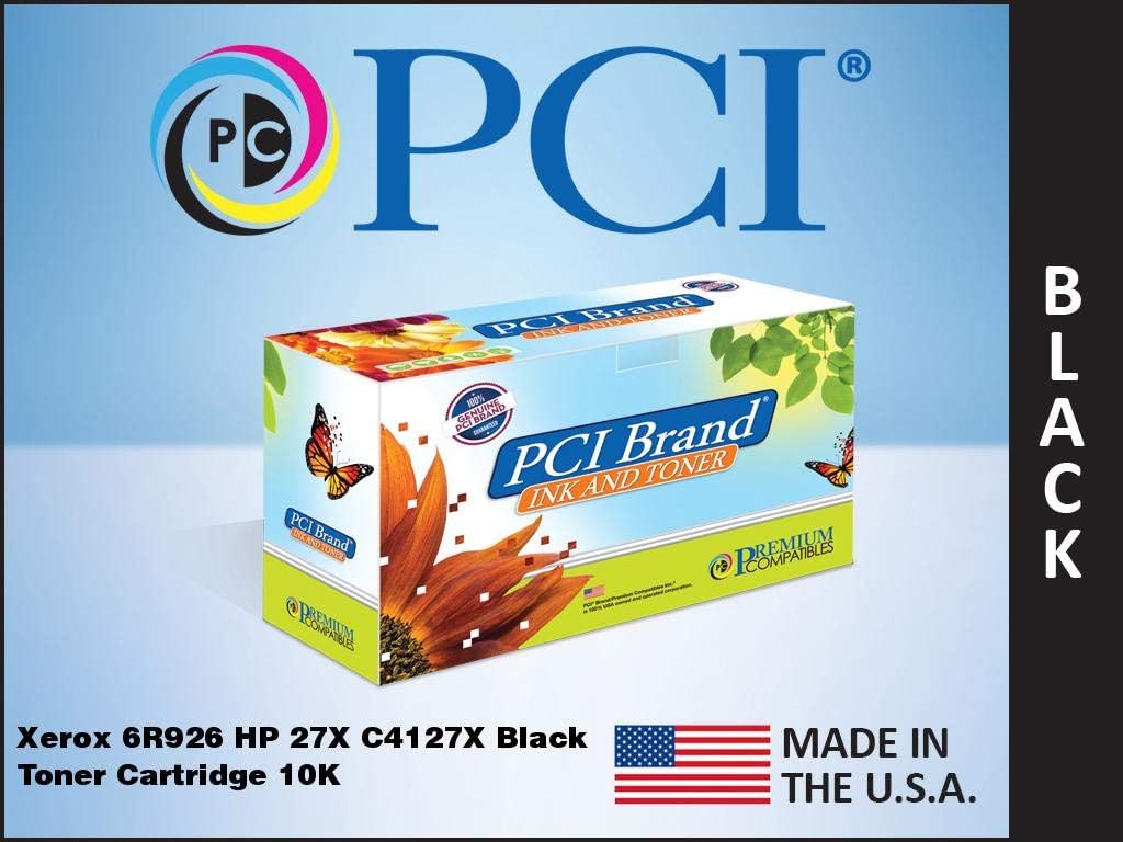 PCI Brand Remanufactured Toner Cartridge Replacement for Xerox 6R926 Replaces HP 27X C4127X Black Toner Cartridge 10K Yield Pack of 2