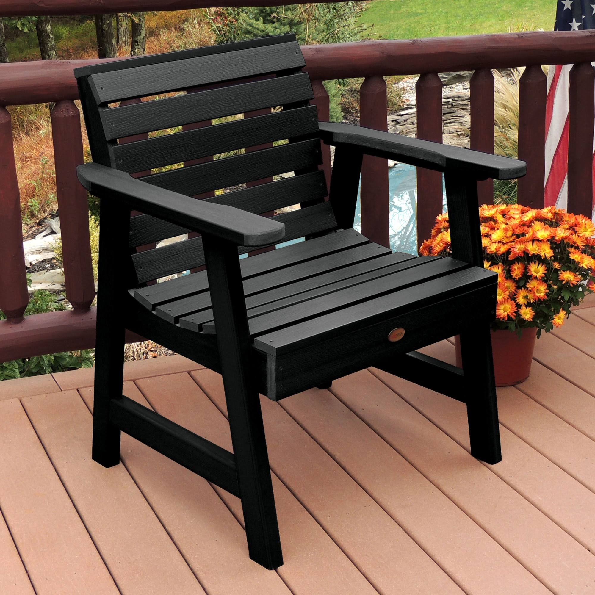 Highwood Weatherly Garden Chair, Black