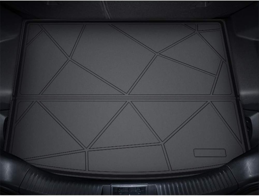 Cqlights Explorer Cargo Liner for Ford Explorer 2020 2021 Trunk Liner Tray Heavy Duty Rubber Rear Cargo Area Mat Waterproof Protector Floor Mat Black