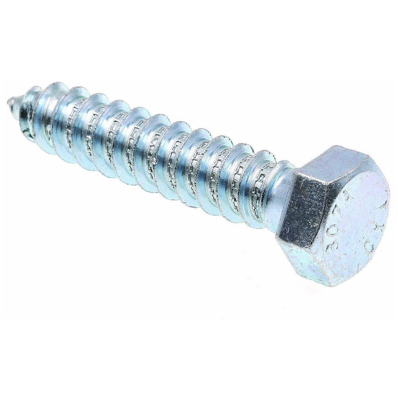 Prime-Line 9056809 Hex Lag Screws, 1/2 in. x 2-1/2 in., A307 Grade A Zinc Plated Steel, 50-Pack