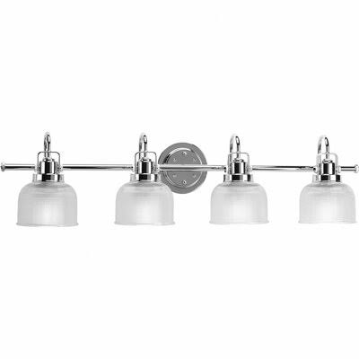 Beachcrest Home Gotha 4-Light Vanity Light, Chrome