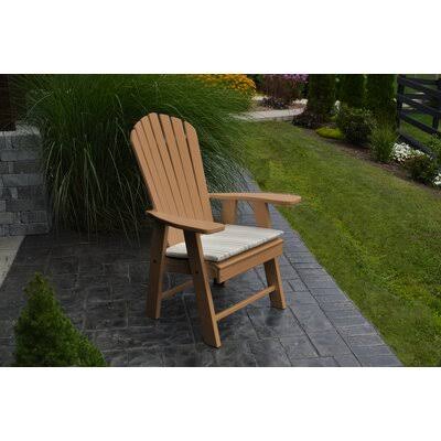 Stalham Upright Plastic Adirondack Chair Highland Dunes Color: Cedar