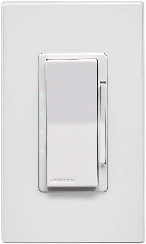 Leviton DZ15S Decora Smart Switch with Z-Wave Technology, Ivory, 1-Pack, White/Light Almond