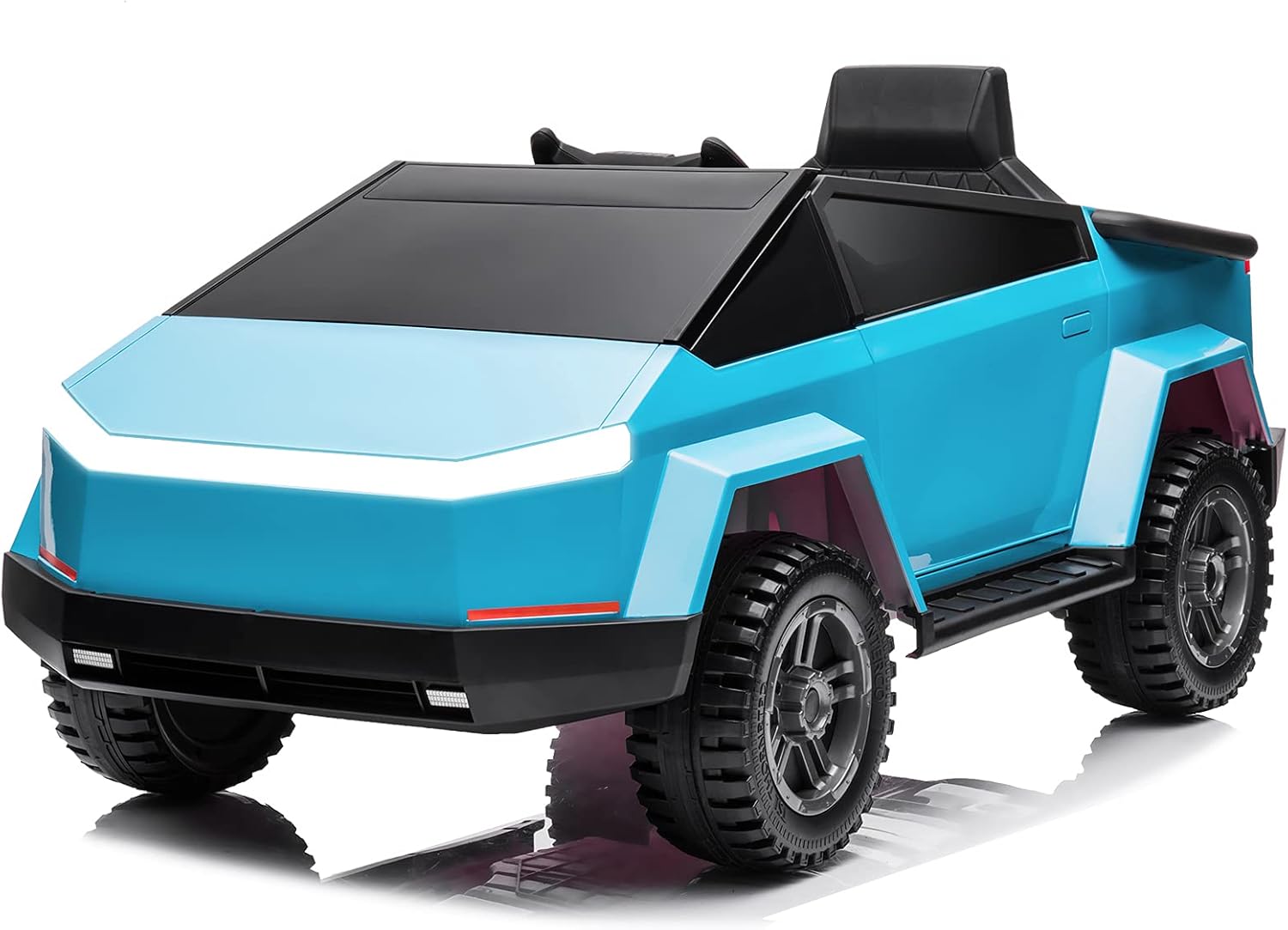 Modern-Depo MX Truck Ride On Car with Remote Control, Cyber Style Pickup Truck 12V Electric Car for Kids to Drive, Black