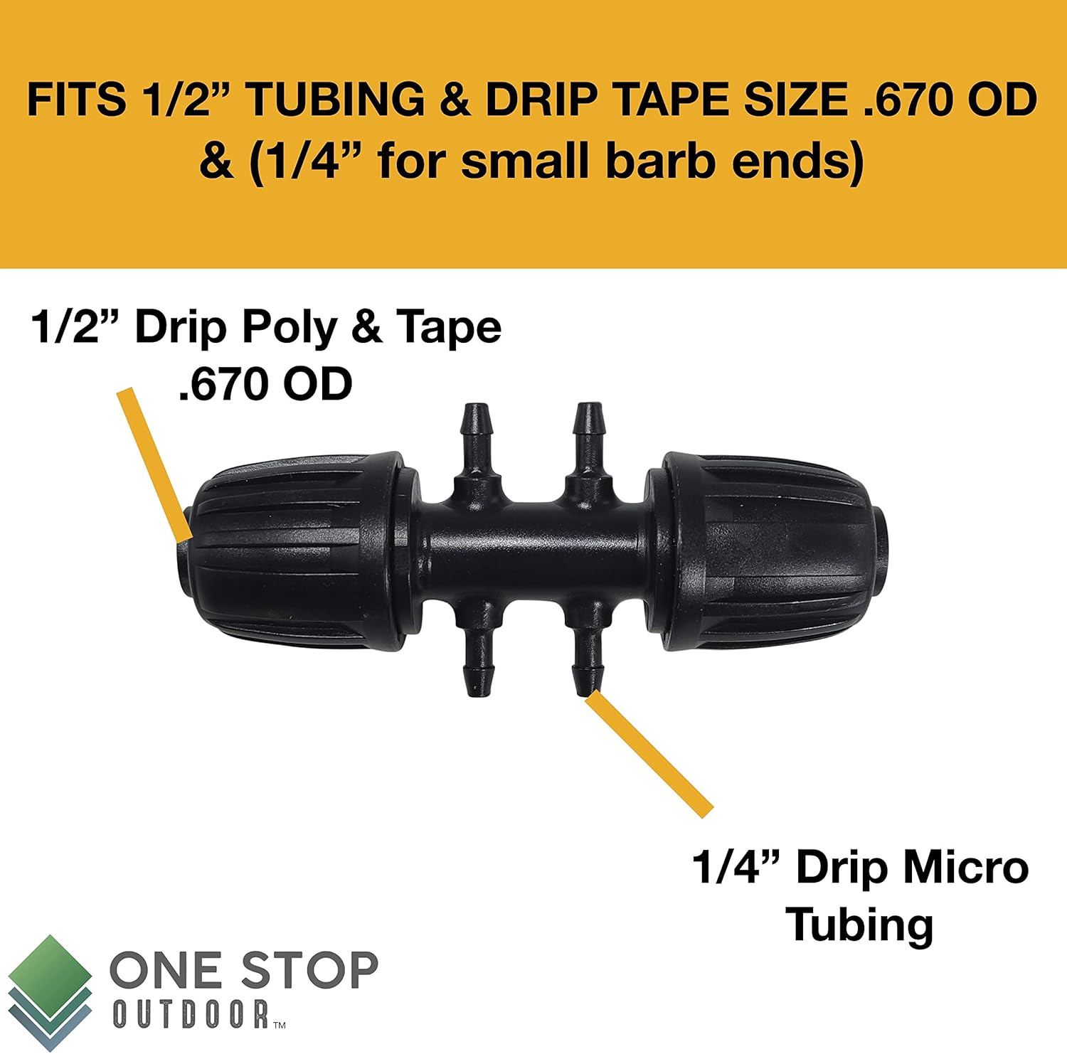 One Stop Outdoor Drip Irrigation Tubing 1/2