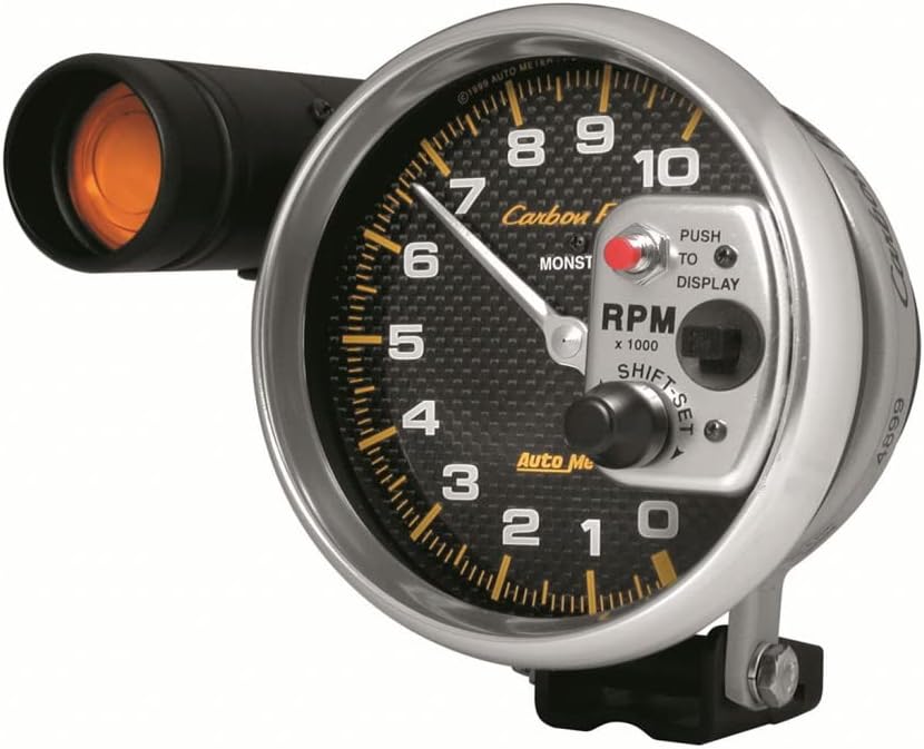AutoMeter Tachometer Carbon Fiber Series 5-inch w/Shift Light