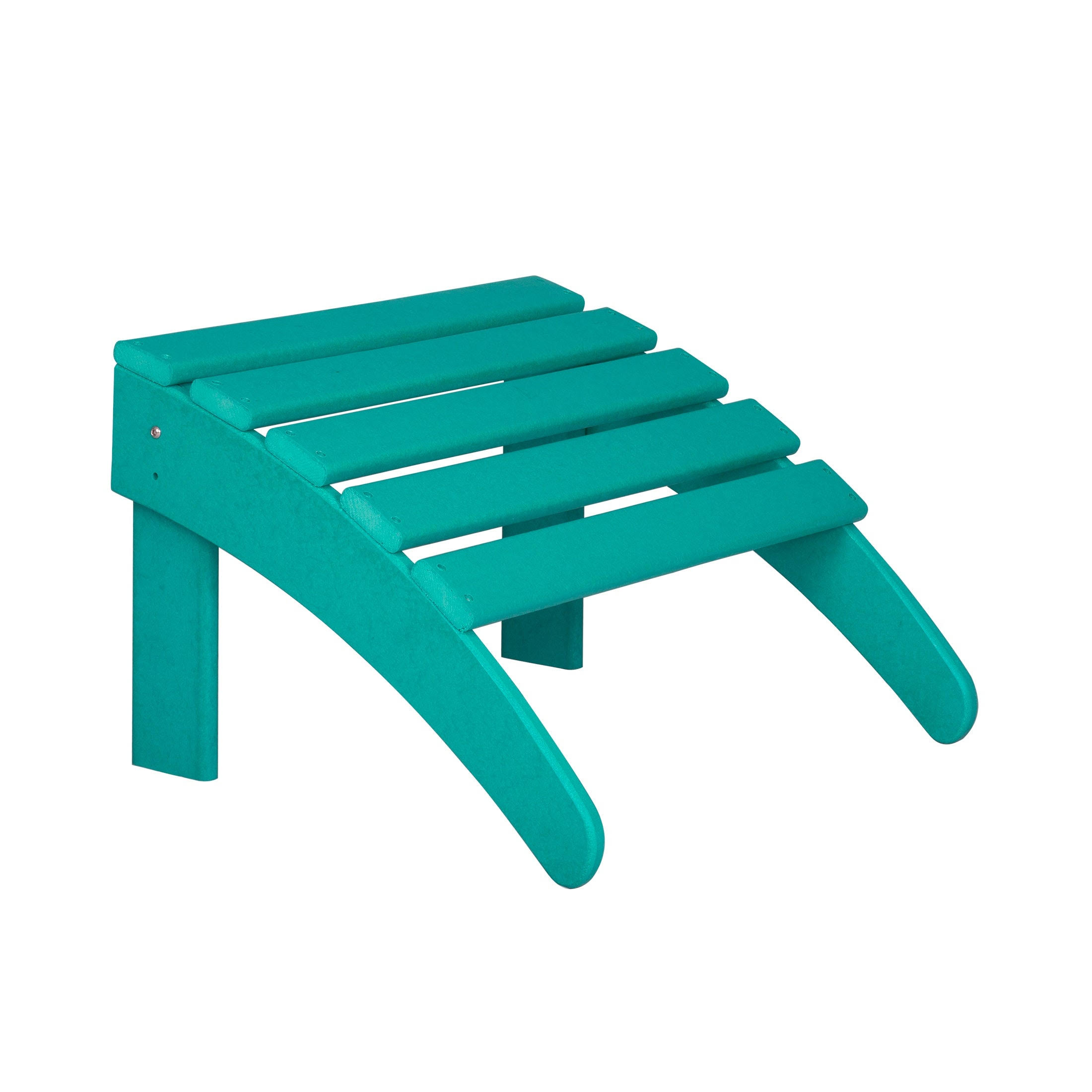 Outdoor Patio Folding Adirondack Ottoman, Turquoise