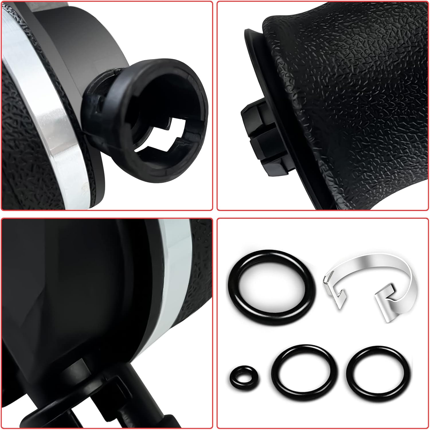 VIGOR Rear Left Air Suspension Spring Bag Compatible with 1995-2002 Lincoln Continental Car Air Struts, OEM Replace Part Number 3U2Z5580NA, 3U2Z5580JA