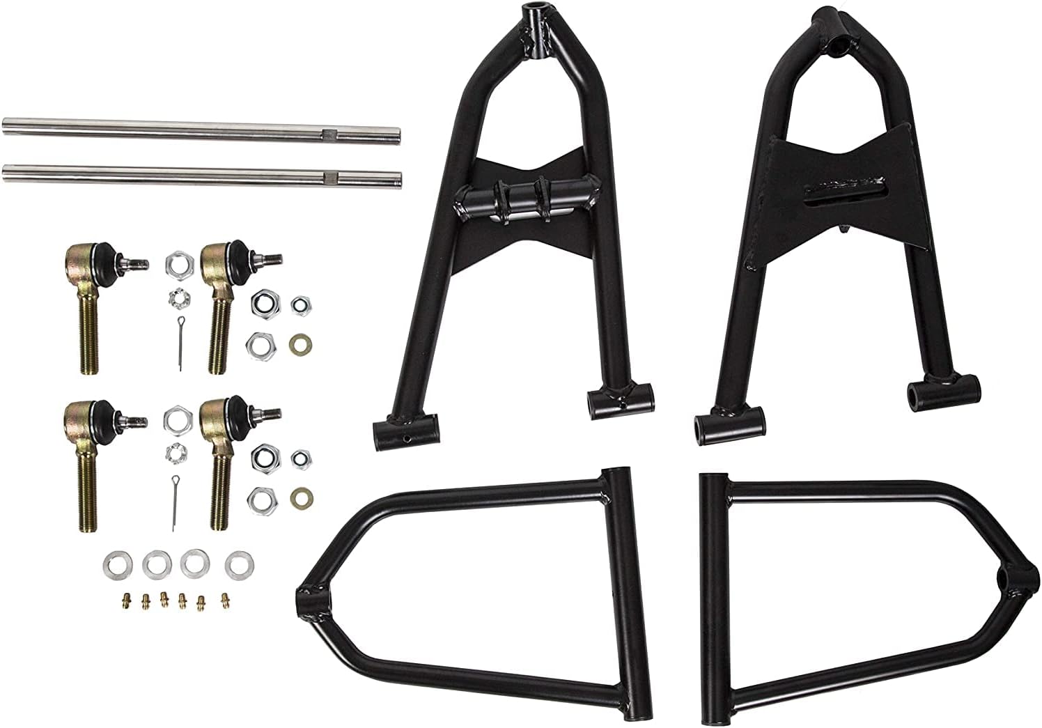 Kojem Adjustable Extended A-Arms +2 + 1 Kit Compatible with 1991-Up Yamaha Banshee 350 Black