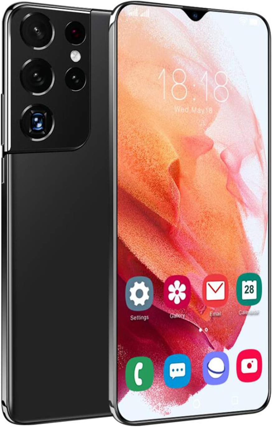 Unlocked Smartphones, Ultra Android 10.0 Smart Phone HD Full Screen Phone, Dual SIM Unlocked Cell Phone, 2+32GB RAM 7.0inch Water Drop Screen Touch Screen Mobile Cell Phone (Black) Pack of 2