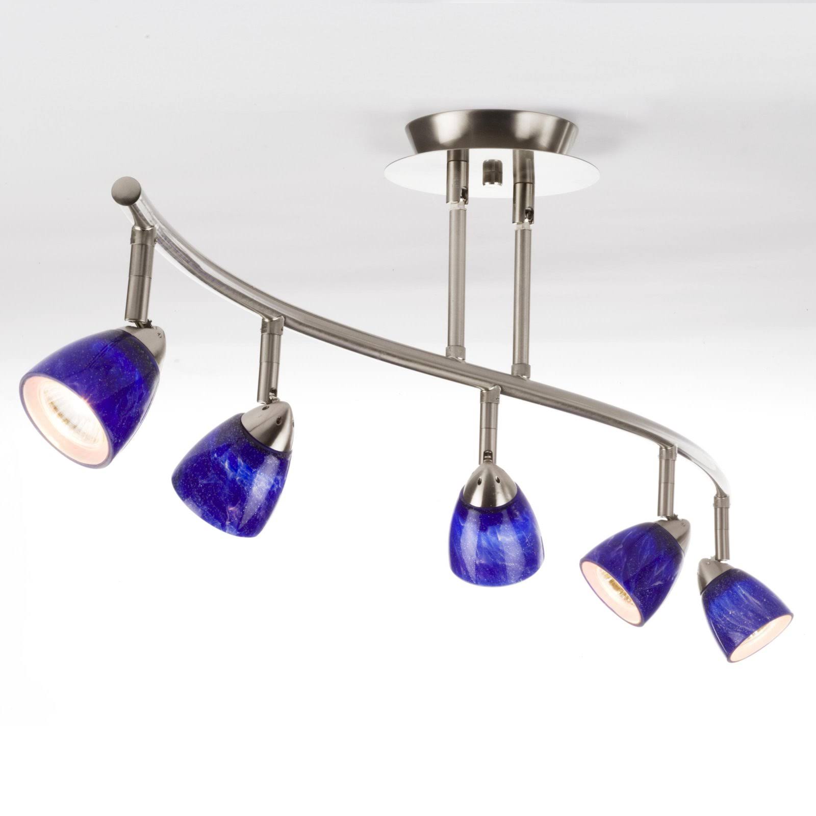 Cal Lighting SL-954-5-BK/WH 5 Light Track Lighting