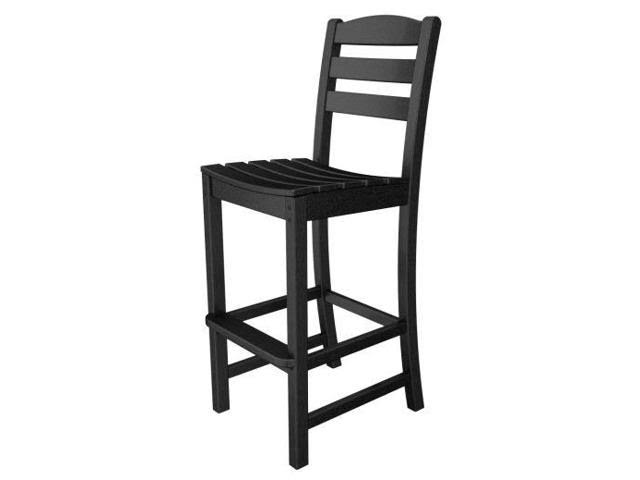 POLYWOOD La Casa Cafe Bar Side Chair - Black