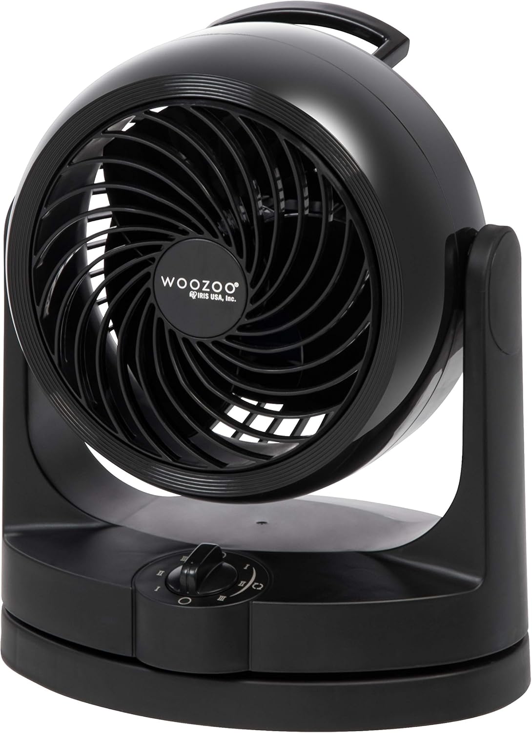 IRIS USA WOOZOO Air Circulator, Small Personal Office or Home Desktop Fan, 11.5 inch fan, White Pack of 2